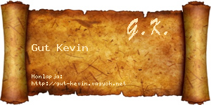 Gut Kevin névjegykártya